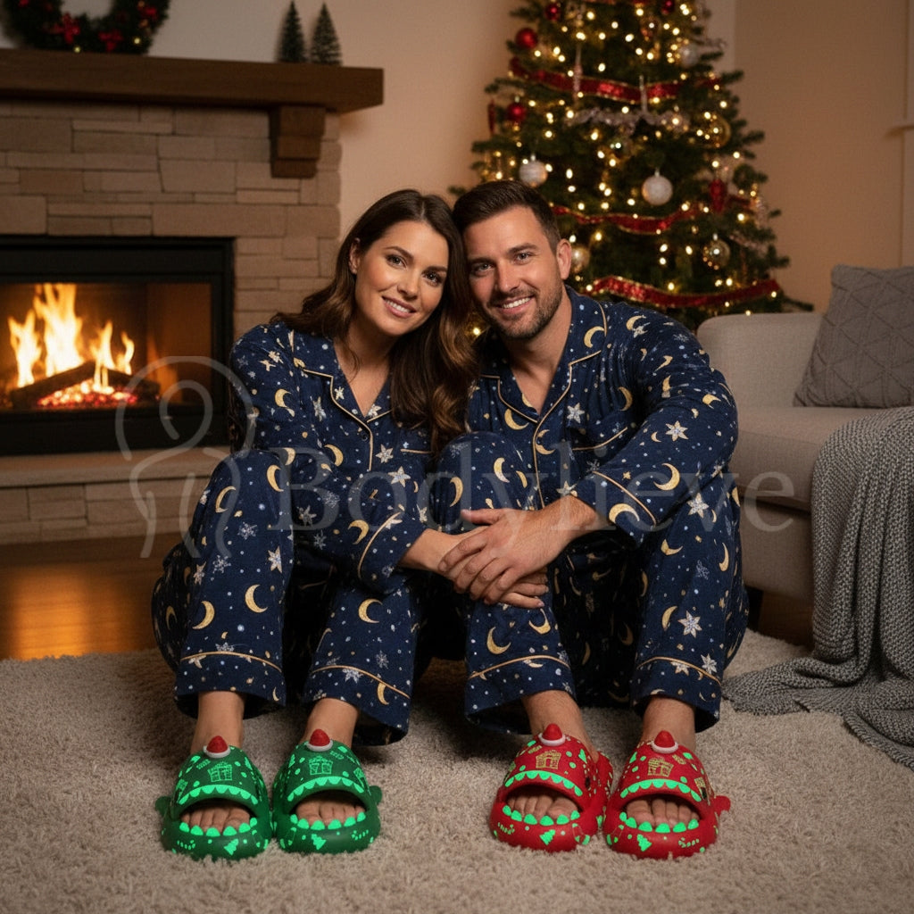 Bodylieve™ SharkGlow Slides - Christmas Edition